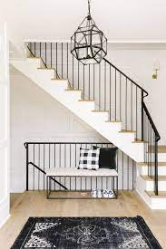 See more ideas about farmhouse stairs, stairs, railing. Re Create The Look 5 Modern Farmhouse Staircase Ideas You Ll Love Hey Djangles