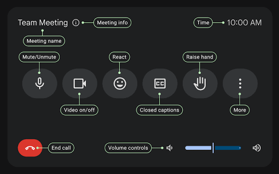 Google Workspace Updates: Coming soon: A refreshed user interface for Google  Meet hardware touch controllers, test it now in preview