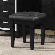 Creating a customized upholstered bench is easier than it looks. Allura Vanity Stool Black By Homelegance Furniturepick