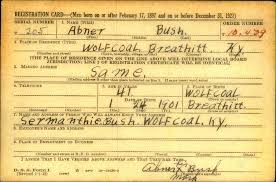 Abner Bush (1901-1957): homenaje de Find a Grave