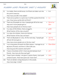 This selection of worksheets includes both fractions and decimals. Basic Algebra Worksheets