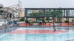 Be the envy of your neighbors with a sports floor by snapsports. Atelier Let S Enlivens Basketball Courts With Cool Cool Seaside Shipping Container Pavilion