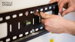 A big tv in a big room can be mounted higher on the wall because the upward viewing angle is decreased when you sit farther from the tv. Wall Mounting Tvs 11 Mistakes People Make When Wall Mounting Tv S Nicoll Stewart