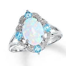 100 Various Forms Of Opal Ring Line Is Great For Wedding Opal Wedding Rings Engagement Rings Opal Blue Topaz Ring