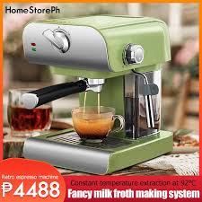 Check spelling or type a new query. Coffee Maker Household Small Fully Semi Automatic 800ml Capacity Water Tank Simple Operation Green Shopee Philippines