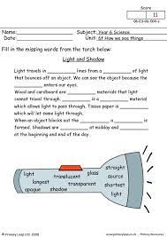 Science resources for schools including posters and worksheets. Light And Shadow Worksheet Light Science Science Worksheets 4th Grade Science