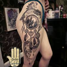 Another great example of the female inspired tattoo but this one has a dreamcatcher in it. Top 250 Best Dreamcatcher Tattoos 2019 Tattoodo
