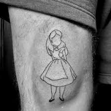 Alice sees a large table set out under a tree in front of the house. Top 73 Best Alice In Wonderland Tattoo Ideas 2021 Inspiration Guide