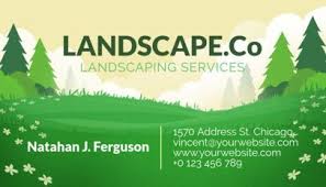 Business cards for landscaping & lawn maintenance companies. Placeit Tree Graphic Business Card Maker For A Landscaping Company