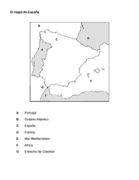 España ocupa la mayor parte de la península ibérica. Mapa De Espana Map Of Spain Worksheets Teaching Resources