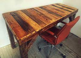 It's free to make (bar the steel pin legs which you can omit) and is a great project to practice your woodworking skills. How To Make A Pallet Desk Fringe Focus