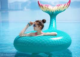 Amazon Com Jasonwell Giant Inflatable Mermaid Tail Pool Float With Rapid Valves Summer Outdoor Swimming Pool Pa Mermaid Pool Party Swimming Pool Pool Floaties