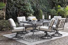 The garden dining set is essential to the outdoor room. Donnalee Bay Outdoor Dining Table And 6 Chairs Ashley Furniture Homestore