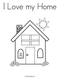 These five coloring ideas and your favorite coloring tools will help your kids to get into their creative sides! Printable Simple House Coloring Pages For Kids Novocom Top
