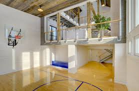 By instilling some bold and lively themes and colors, your court will come to life for a fun friday night. Indoor Basketball Courts Homes Of The Rich