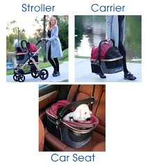Hpz Pet Rover Prime Luxury 3 In 1 Stroller For Small Medium Dogs Cats And Pets Black Medium Dogs Pets Stroller