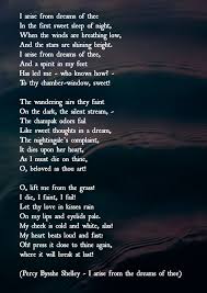 Percy Bysshe Shelley I Arise From The Dreams Of Thee Percy Shelley Poems Cool Words Beautiful Poetry