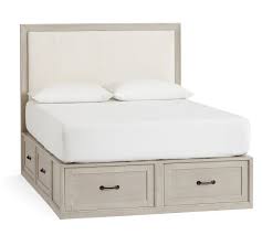 They often have them in twin or king, queen bed sizes. Stratton Storage Platform Bed Montgomery Headboard With Drawers Pottery Barn