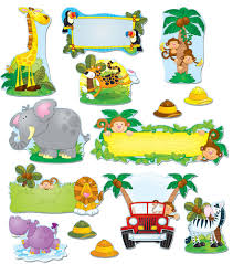 Amazon's choice for jungle theme classroom decorations. Amazon Com Carson Dellosa Jungle Safari Bulletin Board Set 110152 Jungle Theme Classroom Office Products