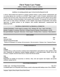 business administration resume template