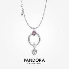 Add a sentimental flourish to everyday stylings with this sterling silver necklace with an adjustable sliding clasp. Pandora Family Tree Necklace O Pendant Set Shopee Malaysia