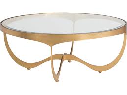 Round coffee table hidden treasures collection. Artistica Metal Designs Sophie Gold Leaf 42 Wide Round Coffee Table Ats223294348