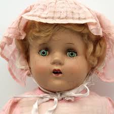 SQUEAKS! Sweet Vintage Composition Doll