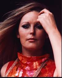 Veronica Carlson Close Up In Orange Sleeveless Top And Gold Chains Photo  Print (8 x 10)