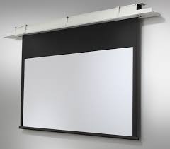 Projector ceiling mount combinations attach the projector and screen to the ceiling so that the floor space is free. Celexon Ceiling Recessed Electric Expert Cree 300x169 Matt White Ceiling Recessed Projector Screen