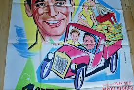 Yves Montand Nicole Berger May 1, 1958 Original Poster