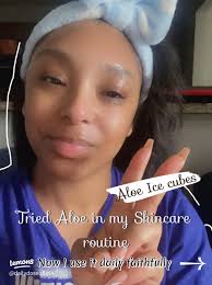 Aloe moisturizer ice cubes