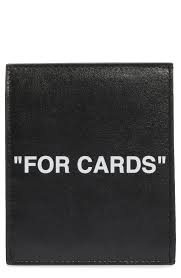 Maybe you would like to learn more about one of these? Off White Quote Leather Card Holder In Black White At Nordstrom Rack Modesens