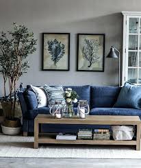 White living room with blue tufted velvet chairs. Navy Blue Sofa Blue Sofas Living Room Blue Furniture Living Room Blue Sofa Living