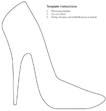 Free Printable Stiletto Shoe Template Shoe Template Stencils Printables Templates Templates Printable Free