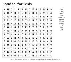 Here are the best ones for android! Download Word Search On Spanish For Kids