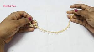 Why to wear a nose ring? How To Make Simple Bridal Nose Ring Mukkera At Home Tutorial Bahubali 2 Anuskha Jewellery