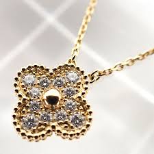 Discover exclusive designer van cleef & arpels products at the best prices with free shipping with buyma. Van Cleef Arpels Vintage Alhambra Diamond Necklace 18k 750 Yellow Gold Ebay