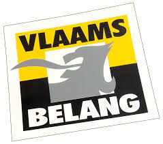 Het logo van het vlaams parlement. Vlaams Belang Zelfklever 100 100