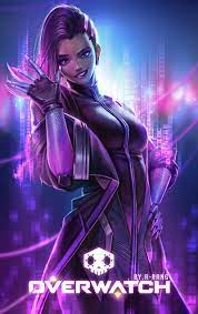 Overwatch, Sombra, boobs, purple, PC gaming, fantasy girl, HD phone  wallpaper | Peakpx