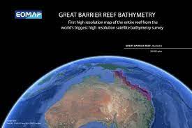 Great barrier reef from space nasa. Dlr Technology Marketing Launch Of The Great Barrier Reef Bathymetry