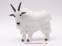 Felt Markhor Ibex Mountain Goat Ornament Toy Magnet Etsy In 2021 Markhor Mountain Goat Wool Animals