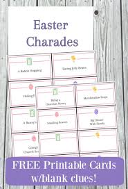 There are many ways to play charades, but most are similar, so i will go over the basics here. Easter Charades For Kids Adults With Free Printable Cards Edventures With Kids