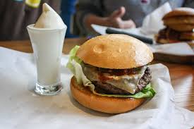 Grub Burger Bar Ghost Burger With Ice Cream Chaser Grub Burger Bar Burger Grub Burger