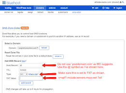 Mailchimp Domain Authentication With Bluehost Web Hosting Low Gravity Solutions