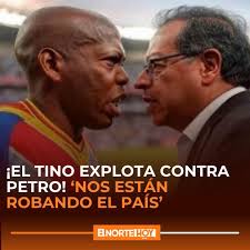 Usted está de acuerdo con el Tino Asprilla? Opine en los comentarios. El  exfutbolista Faustino “El Tino” Asprilla lanzó duras críticas contra el  presidente Gustavo Petro, afirmando que “Colombia necesita líderes con