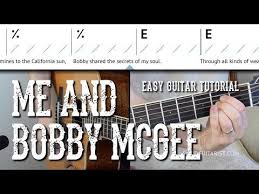 Me And Bobby Mcgee Kris Kristofferson Each Chord Is The Same Length That S Either One Measure Or Half A Meas Guitar Tutorial Easy Guitar Easy Guitar Chords