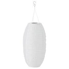 Solvinden Outdoor Oval White Led Solar Powered Pendant Lamp 60 Cm Ikea In 2020 Pendant Lamp Lamp Led Light Bulb