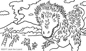 Prehistoric Animal Coloring Pages Jack The Lizard Wonder World The biggest, the strongest and the most dangerous reptiles known from jurassic park movies and biology lessons are now available to download or print on topcoloringpages.net. prehistoric animal coloring pages