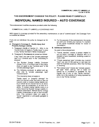Maybe you would like to learn more about one of these? Individual Named Insured
