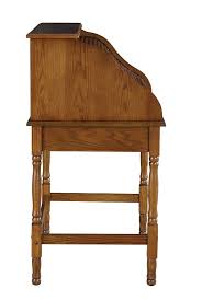 Ethan allen secretary desk hutch chinoiserie cabinet great for laptop computer. Palmetto Small Roll Top Secretary Desk Oak Coaster Furniture Furniturepick